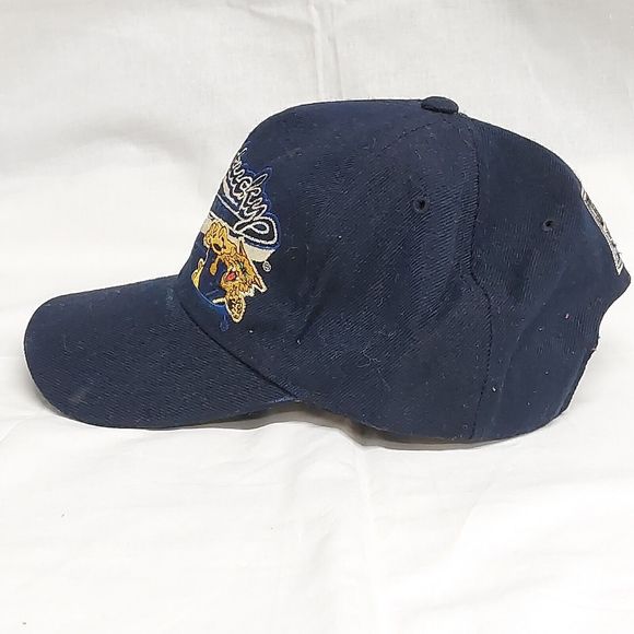 Vintage 90s College Basix Kentucky Wildcats Navy Blue Embroidered Snapback Hat - Picture 4 of 7